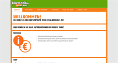 Desktop Screenshot of kundenservice.klarmobil.de